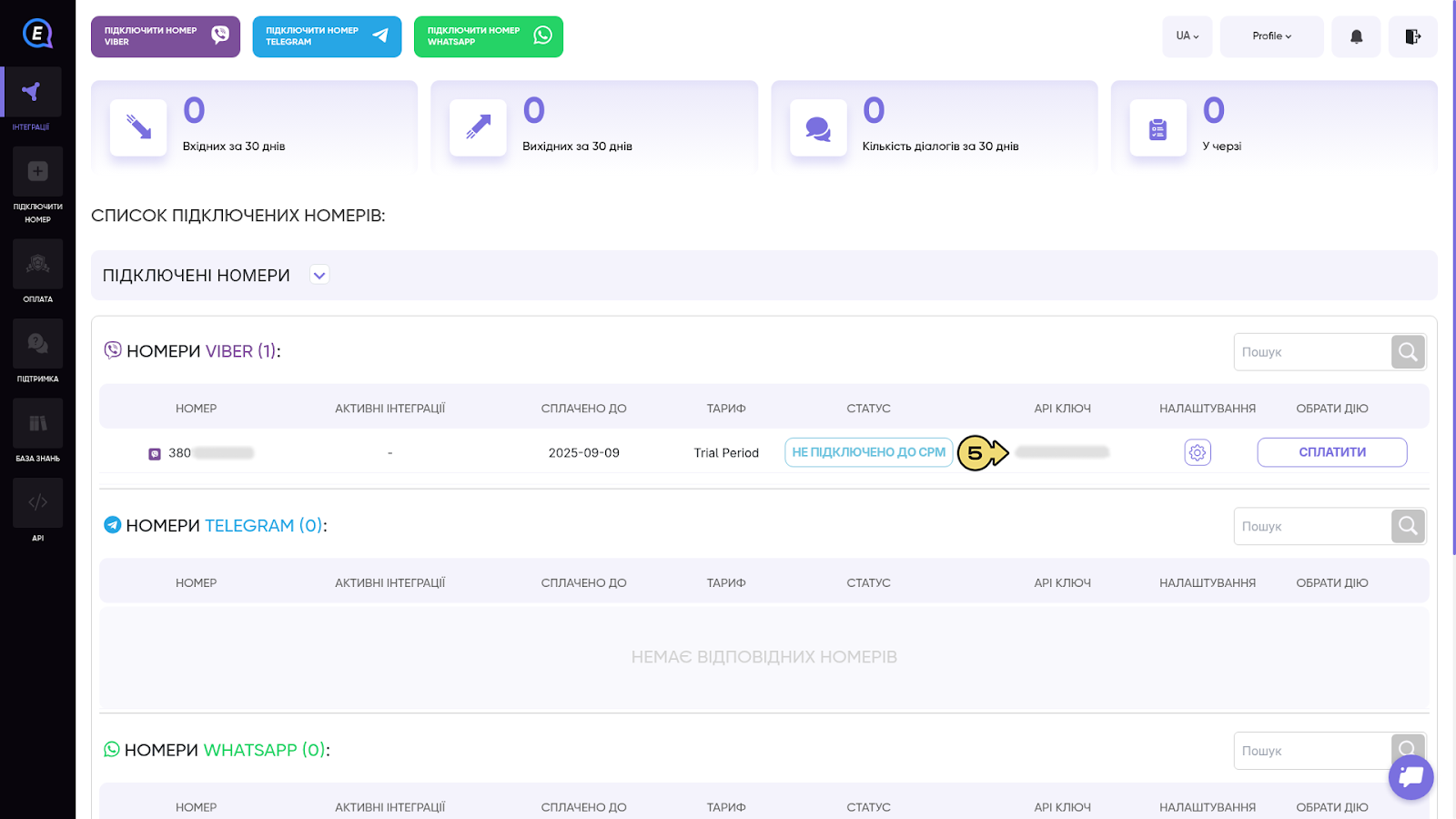 Інтеграція Viber E-chat – EasyBusy