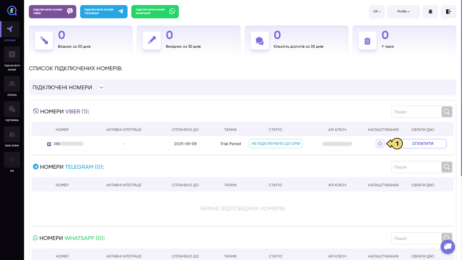 Інтеграція Viber E-chat – EasyBusy